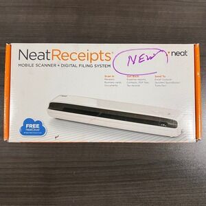 NeatReceipts Mobile Scanner Digital Filing System NM-1000 NR-030108 New Sealed